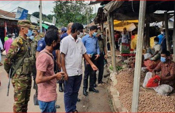 তারাগঞ্জে লকডাউনের পঞ্চম দিনে ৫ জন মোটর সাইকেল আরোহীর জরিমানা আদায়