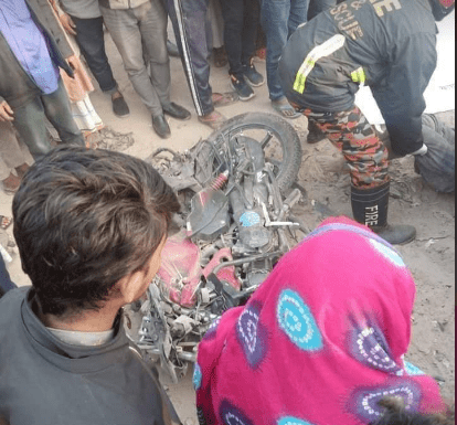 ঠাকুরগাঁওয়ে ট্রাকের সঙ্গে মোটরসাইকেলের  সংঘর্ষ, নিহত-২